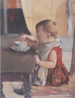 Niño junto a la mesa Niño junto a la mesa