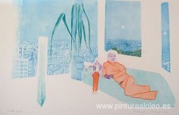 Espejos de la cartera de 5 aguatintas 'Invitación a un viaje' Espejos de la cartera de 5 aguatintas 'Invitación a un viaje'