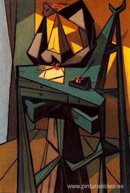 Mujer en el caso de escritura Mujer en el caso de escritura