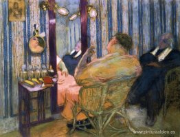 Sacha Guitry en su camerino Sacha Guitry en su camerino