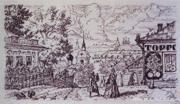 La esposa de Mercahnt con compras. La esposa de Mercahnt con compras.