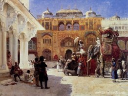 Llegada del Príncipe Humbert, el Rajá, al Palacio de Ámbar Llegada del Príncipe Humbert, el Rajá, al Palacio de Ámbar