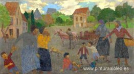 Escena del pueblo Escena del pueblo