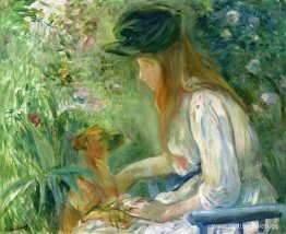 niña con perro niña con perro