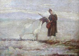 la niña y la cabra la niña y la cabra