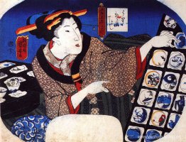 Mujer vendiendo cuencos decorativos Mujer vendiendo cuencos decorativos