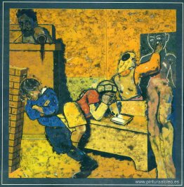 La escuela judía (dibujando un golem) La escuela judía (dibujando un golem)