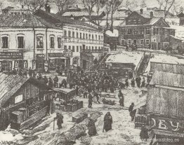 Torzhok. El mercado rojo afuera Torzhok. El mercado rojo afuera