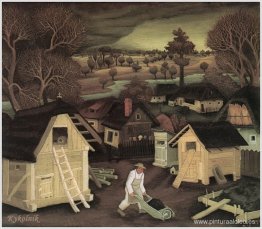 Campesino con carretilla Campesino con carretilla