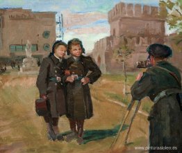 Fotógrafo en el campo. Fotógrafo en el campo.