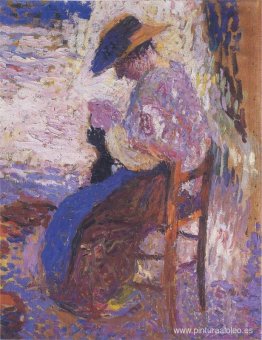 Mujer cosiendo Mujer cosiendo