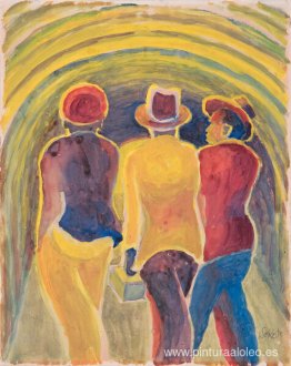 tres hombres caminando tres hombres caminando