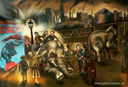 Los niños ciegos sienten un elefante Los niños ciegos sienten un elefante