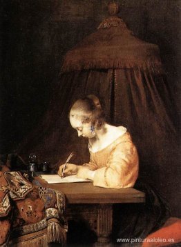 Mujer escribiendo una carta Mujer escribiendo una carta
