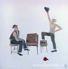 Los jugadores de backgammon Los jugadores de backgammon