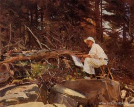 El artista dibujando El artista dibujando