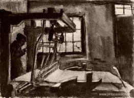 Interior con un tejedor mirando hacia la derecha Interior con un tejedor mirando hacia la derecha