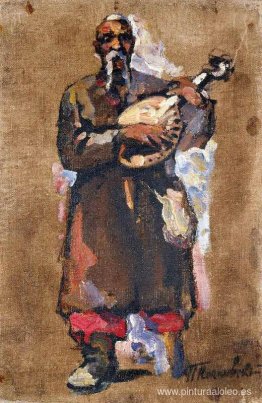 Tríptico. Jugador de Bandura. Tríptico. Jugador de Bandura.