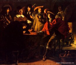 Fumadores en un interior. Fumadores en un interior.