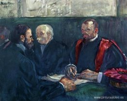 Un examen en la Facultad de Medicina de París Un examen en la Facultad de Medicina de París