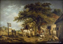 El alto de un soldado y su familia El alto de un soldado y su familia