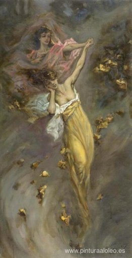 Dos niñas en amarillo y rosa. Dos niñas en amarillo y rosa.