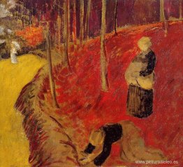 Los recolectores de helechos en el Boid d'Amour en Pont Aven Los recolectores de helechos en el Boid d'Amour en Pont Aven