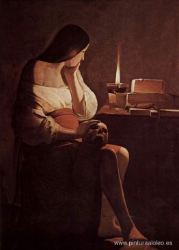 María Magdalena con una luz de noche María Magdalena con una luz de noche