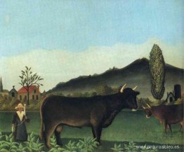 (Paisaje con vaca) (Paisaje con vaca)