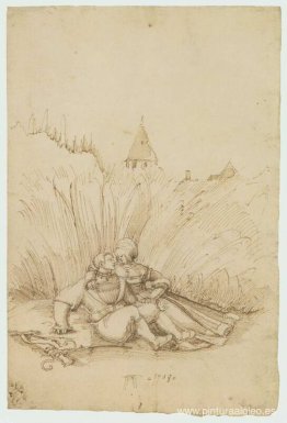 Amantes en un campo de heno Amantes en un campo de heno