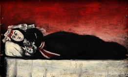 Mujer georgiana en un sofá Mujer georgiana en un sofá