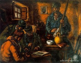 Milicianos en un interior Milicianos en un interior