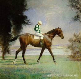 Pura sangre con Jockey arriba Pura sangre con Jockey arriba