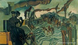 Una batería bombardeada Una batería bombardeada