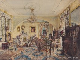El conde Casimir Batthyány en su salón del castillo de Siklós El conde Casimir Batthyány en su salón del castillo de Siklós