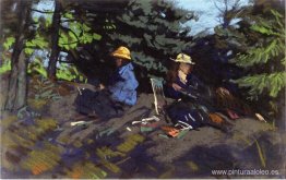 Dibujantes en el bosque Dibujantes en el bosque