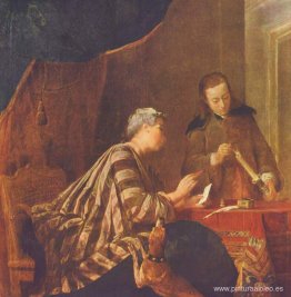 Señora sellando una carta Señora sellando una carta