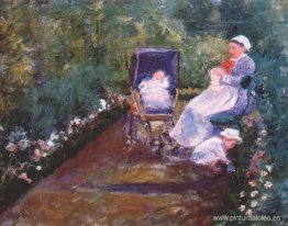 niños en un jardín niños en un jardín