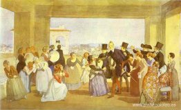 Festival en Roma en octubre. Escena en la logia (pidiendo bailar Festival en Roma en octubre. Escena en la logia (pidiendo bailar