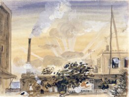 Dormido bajo la higuera y una chimenea Dormido bajo la higuera y una chimenea