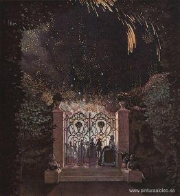 Fuegos artificiales en el parque Fuegos artificiales en el parque