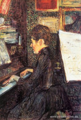 Señorita Dihau al piano Señorita Dihau al piano