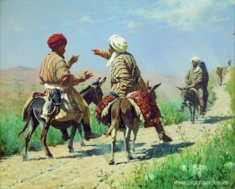 Mullah Rahim y Mullah Karim se pelean de camino al mercado Mullah Rahim y Mullah Karim se pelean de camino al mercado