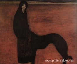 Mujer joven y perro Mujer joven y perro