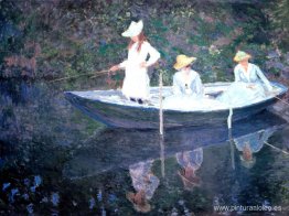 En el barco noruego en Giverny En el barco noruego en Giverny