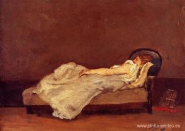 Mette dormida en un sofá Mette dormida en un sofá