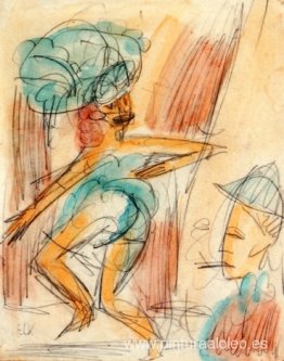 Bailarina y público Bailarina y público