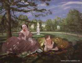 dos damas en el parque dos damas en el parque