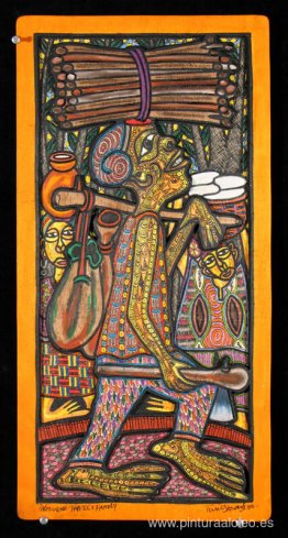 Tapper de vino de palma y familia Tapper de vino de palma y familia