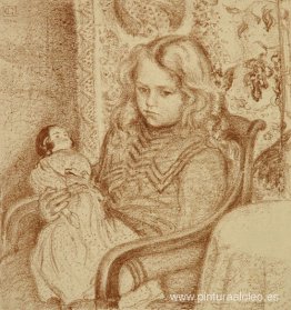 niña con muñeca niña con muñeca